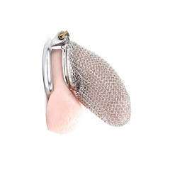 Chainmail Chastity Cage - Kyskhetsbur med ringbrynje design - X-Large