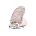 Chainmail Chastity Cage - Kyskhetsbur med ringbrynje design - Large
