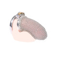 Chainmail Chastity Cage - Kyskhetsbur med ringbrynje design - Large