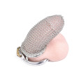 Chainmail Chastity Cage - Kyskhetsbur med ringbrynje design - Large