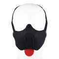 Neoprene Puppy Muzzle - Neoprene munnkurv med tunge - Sort