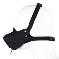 Neoprene Puppy Muzzle - Neoprene munnkurv med tunge - Sort
