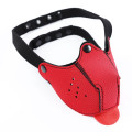 Neoprene Puppy Muzzle - Neoprene munnkurv med tunge - Rød