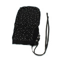 Lace Hood Shiny Diamonds - Maske med Stener - Sort