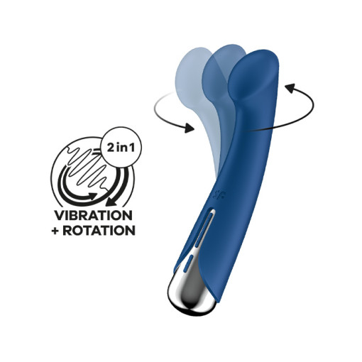Satisfyer - Spinning G-spot - G-punktvibrator med rotasjoner - Blå Satisfyer - Spinning G-spot - G-punktvibrator med rotasjoner - Blå