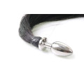 Metall buttplug med hestehale 