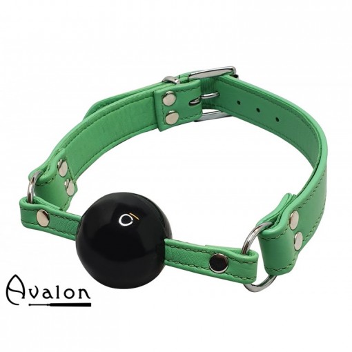 Avalon  - Sengekos - SIRENE - Grønn Gag med Sort Ball 40 mm