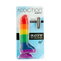Addiction - Justin Rainbow Silicon Dildo Kun 1 igjen! Siste sjangse 
