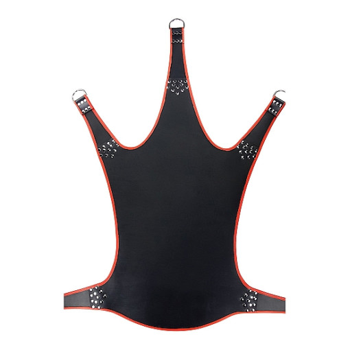 MR. SLING - Lær sling med 5 punkter - sort og rødt MR. SLING - Lær sling med 5 punkter - sort og rødt