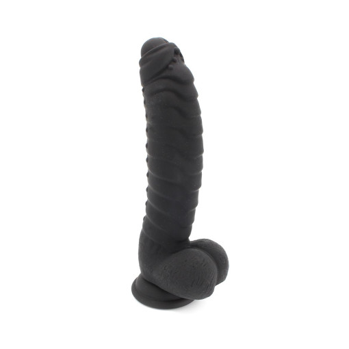 Kiotos COX - Dildo med rustning design - Sort Kiotos COX - Dildo med rustning design - Sort