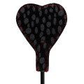 Bad Kitty - Hjerte minipisk sort med rød søm Bad Kitty - Hjerte minipisk sort med rød søm