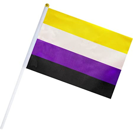 Pride flagg på pinne - Non-Binary Pride flagg på pinne - Non-Binary