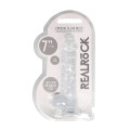 Realrock – Crystal Clear – Realistisk Dildo med Pung – Transparent - 17 cm