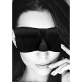 Ouch! Black & White - Satin Curvy Eyemask - Øyemaske Sort Ouch! Black & White - Satin Curvy Eyemask - Øyemaske Sort