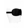 Ouch! Black & White - Satin Curvy Eyemask - Øyemaske Sort Ouch! Black & White - Satin Curvy Eyemask - Øyemaske Sort