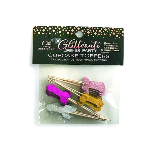 LITTLE GENIE - Glitterati Penis, Cupcake Set LITTLE GENIE - Glitterati Penis, Cupcake Set