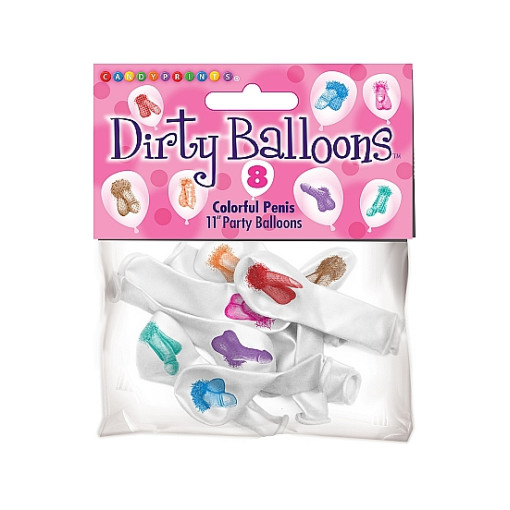 LITTLE GENIE - Dirty Penis - 8 pk ballonger LITTLE GENIE - Dirty Penis - 8 pk ballonger
