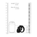 Man Cage - Model 23 - Kuklås 2,5" 6,5 cm - Silikon - Sort 