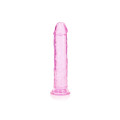 Realrock – Crystal Clear – Enkel Realistisk Dildo – Rosa - 20 cm