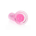 Realrock – Crystal Clear – Enkel Realistisk Dildo – Rosa - 20 cm