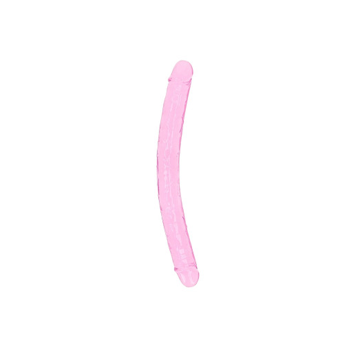 Realrock – Crystal Clear – Realistisk Dobbeldildo – Rosa - 45 cm Realrock – Crystal Clear – Realistisk Dobbeldildo – Rosa - 45 cm