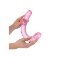Realrock – Crystal Clear – Realistisk Dobbeldildo – Rosa - 45 cm Realrock – Crystal Clear – Realistisk Dobbeldildo – Rosa - 45 cm