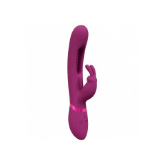 VIVE - Mika - Trippel Rabbitvibrator Med Heftig Tunge - Rosa