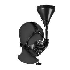 OUCH! - Xtreme - Hodeharness Med Gag Og Trakt - Sort