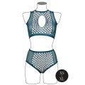 Le Desir - Key-Hole Fishnet Undertøysett - XS-XL - Blå