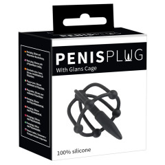 Penisplug - Dilator med glansbur - Silikon 