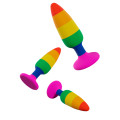 Wooomy - Hiperloo - Regnbue Buttplugg - Large