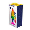 Wooomy - Hiperloo - Regnbue Buttplugg - Large