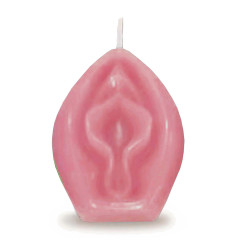 Eden’s Candle - Vaniljeduft lys - Vaginaformet - Rosa