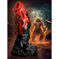 Creature Cocks - Vulcan - Silikon Dildo - Sort/Rød