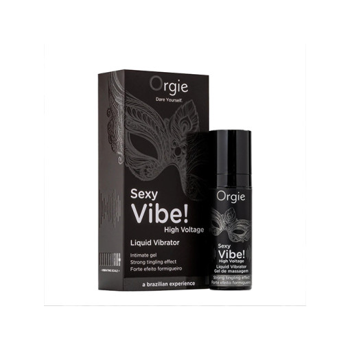 Orgie - Sexy vibe! High voltage - Flytende Vibrator Styrke 10 - sort