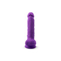 Silexd - Silikon Dildo med Pung - Model 1 - 7" - Lilla 