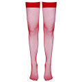 Cottelli Legwear - Nettingstrømper Hold-up - Rød Cottelli Legwear - Nettingstrømper Hold-up - Rød