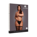 Le desir - Nettingstrømper med glitter i gull - One Size (XL-4XL)