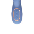 Loveline - Roterende thrusting rabbitvibrator med varme - Blå
