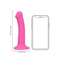 Loveline - Vibrator med base - Medium - Rosa Loveline - Vibrator med base - Medium - Rosa