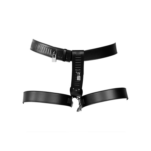 OUCH! Xtreme Chastity belt - kyskhetsbelte i PU lær 