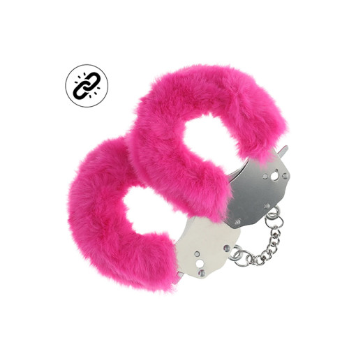 Ouch! Heavy-duty - Fluffy håndjern - Rosa