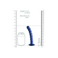OUCH! - Beaded Silicone - Dildo med sugekopp - 16,5 cm - Blå
