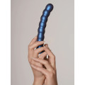 OUCH! - Beaded Silicone - Dildo med sugekopp - 16,5 cm - Blå