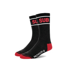 Prowler - RED sub socks - Sokker Sort/rød 