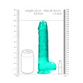 Realrock – Crystal Clear – Realistisk Dildo med Pung – Grønn - 22 cm Realrock – Crystal Clear – Realistisk Dildo med Pung – Grønn - 22 cm