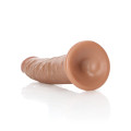 RealRock - Slim Realistisk Dildo med sugekopp 15,5 cm - Tan