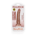 RealRock - Slim Realistisk Dildo med sugekopp 15,5 cm - Tan