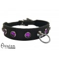 Avalon - DEVOTION - Collar med lilla runde Stener og O-ring