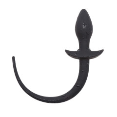 Buttplug med hale - sort 